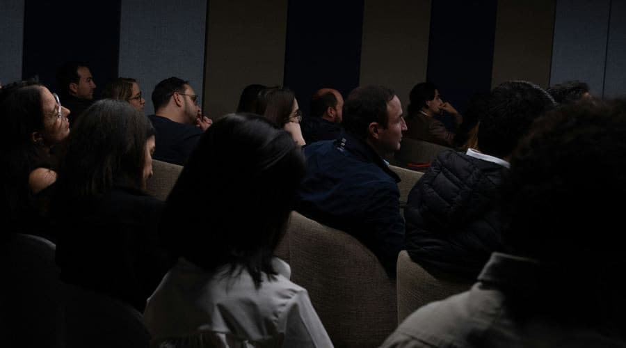 Audience attending conference