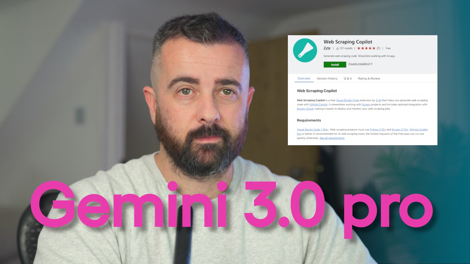 Gemini 3.0 Pro Code Gen With Web Scraping Copilot