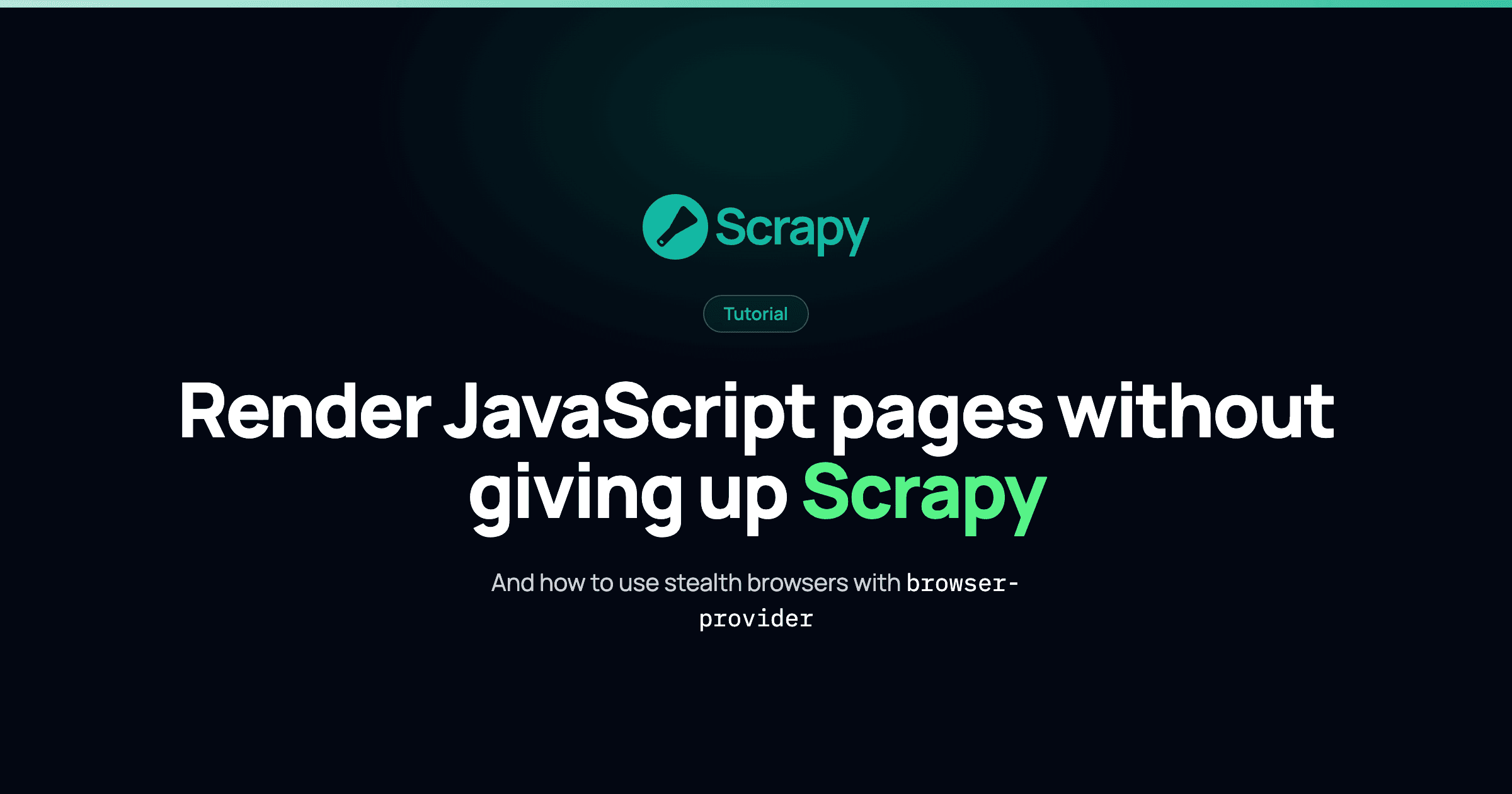 Rendering Javascript pages without giving up Scrapy