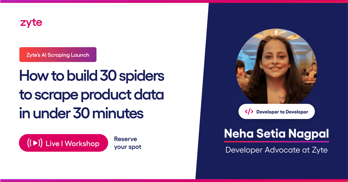 How to build 30 spiders to scrape product data in under 30 minutes