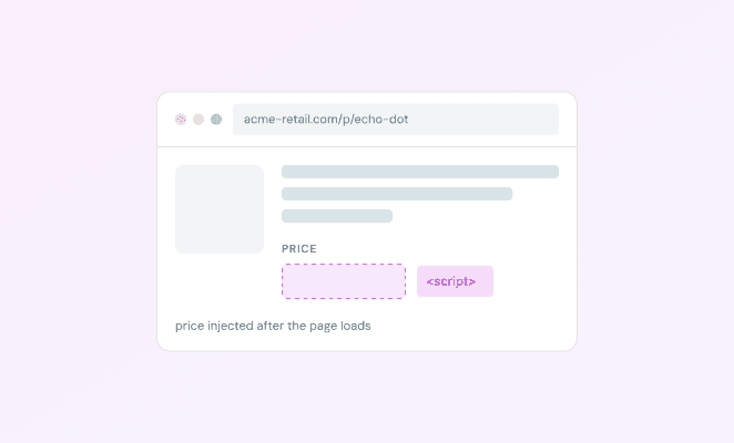 Prices render in JavaScript