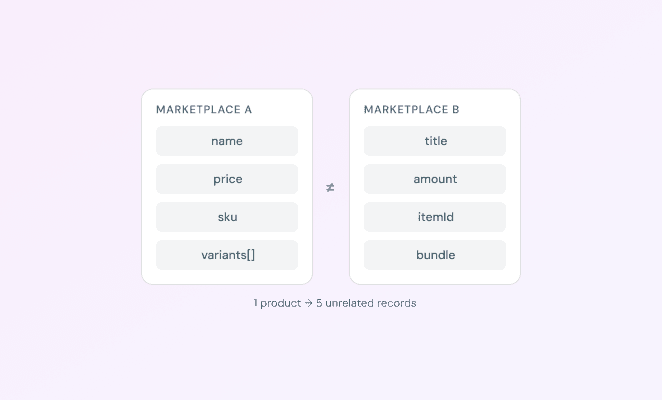 Schemas fragment across marketplaces