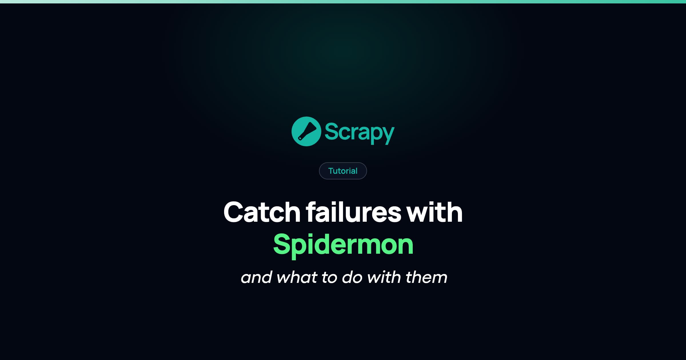 Spider monitoring made easy